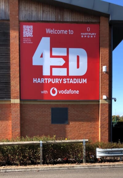 Hartpury University Stadium is now named after the 4ED foundation Photo
